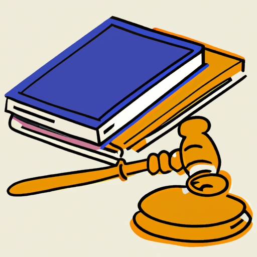 A gavel and law books