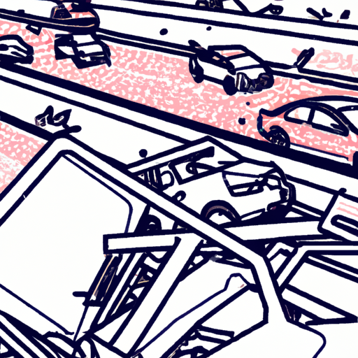 Accident Scene on Freeway