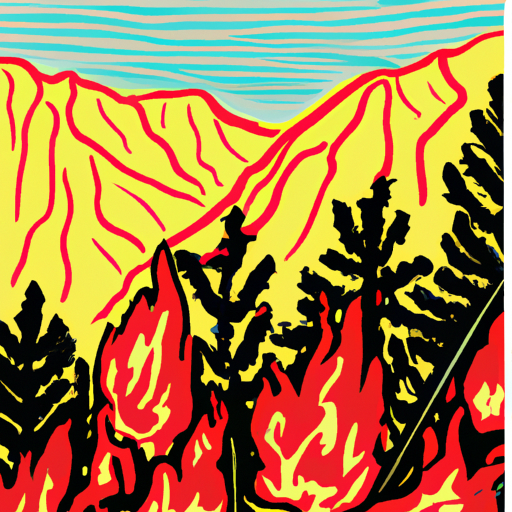 Agua Fire in Angeles National Forest