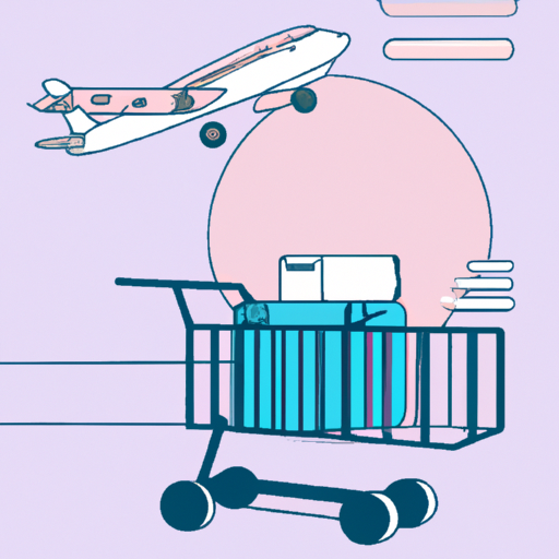 Baggage Cart and Airplane