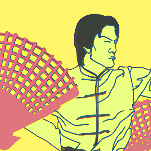 Bruce Lee Statue and Fans