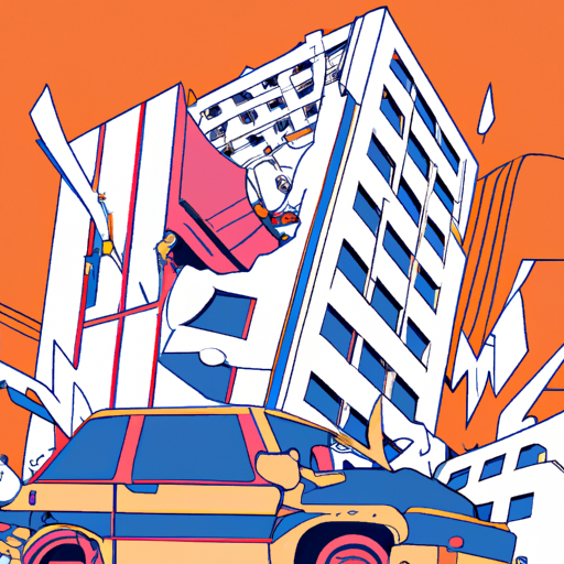 Car Crash into Building