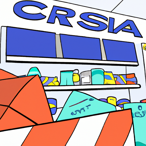 Convenience store crash scene