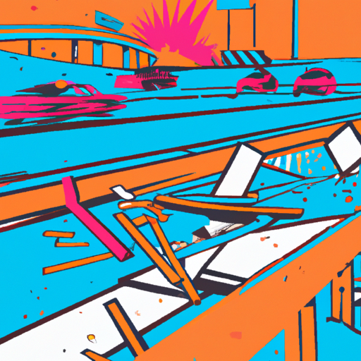 Crash site on 405 Freeway