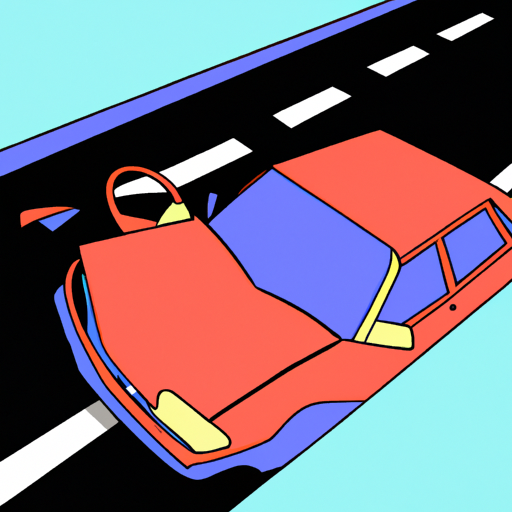 Crashed Car on Highway