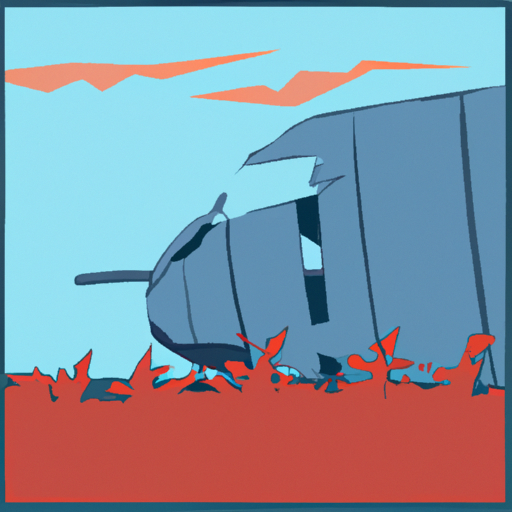 Crashed Plane in Field