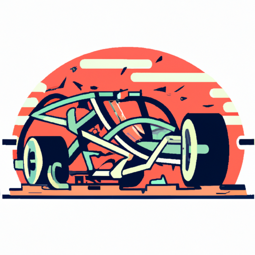 Crashed Three-Wheeler