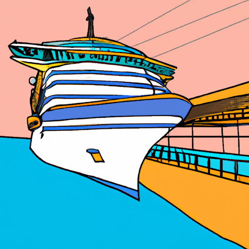 Cruise Ship Docked in Port