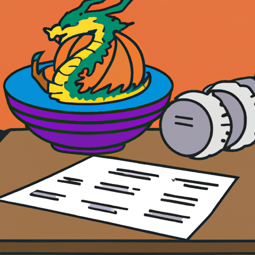 'Dragon Balls' Dish and Court Papers