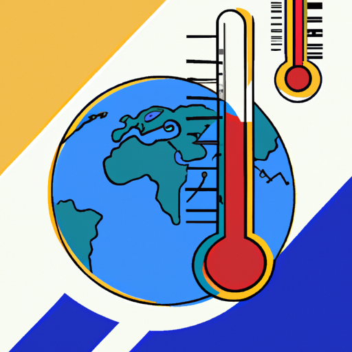 Globe, thermometer, rising mercury
