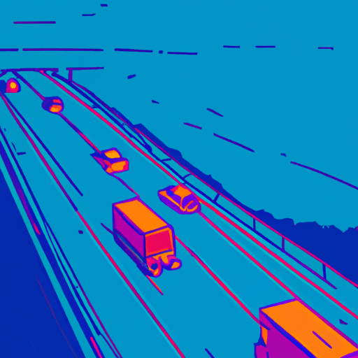 Highway Traffic at Night