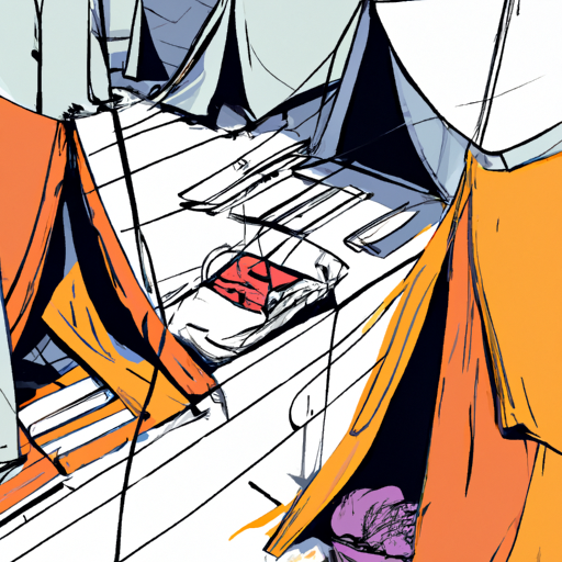 Homeless encampment in city