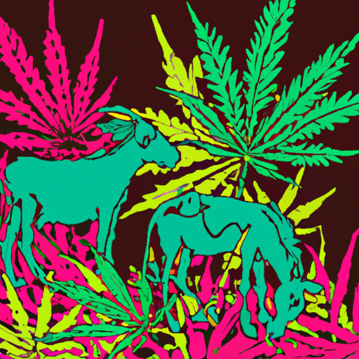 Marijuana plants, neglected farm animals