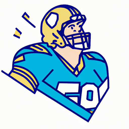 Matthew Stafford with Rams logo