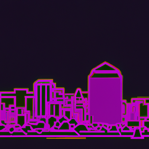 Oakland city skyline at night