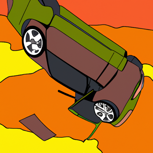 Overturned Car and Debris