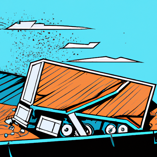 Overturned Truck on Highway