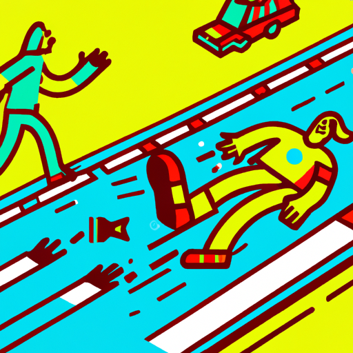 Pedestrian Accident Scene