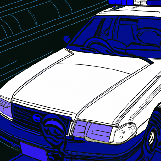 Police Car at Crash Scene