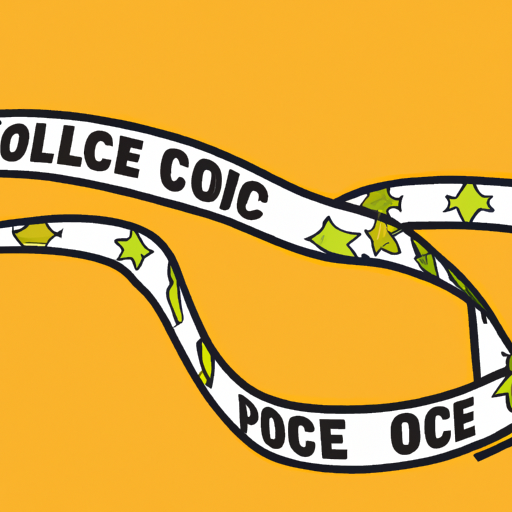 Police Tape and Orange County Map