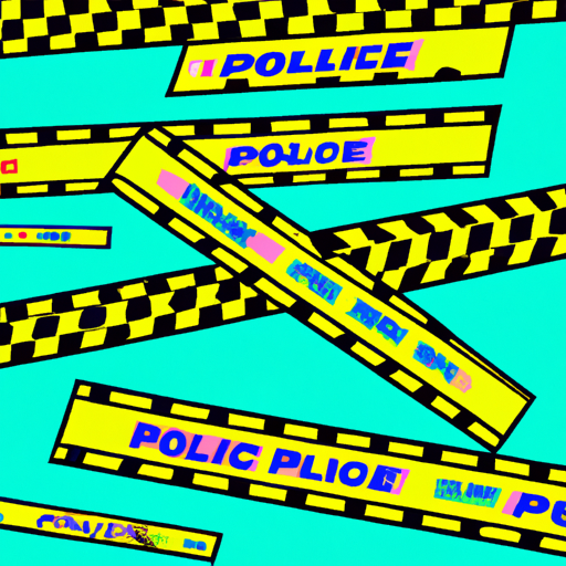 Police cruisers, crime scene tape