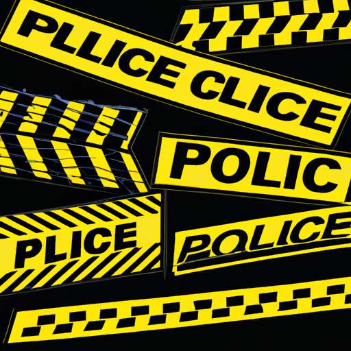 Police tape at crime scene