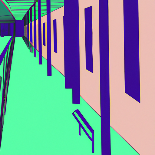 Prison cell corridor