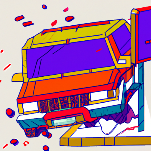 SUV crashing into bus stop