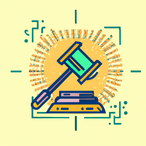 School logo with gavel