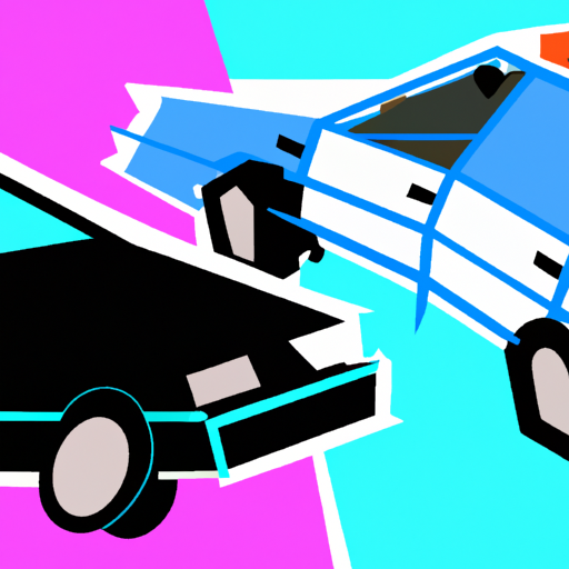 Stolen Car Crashed into Police Car