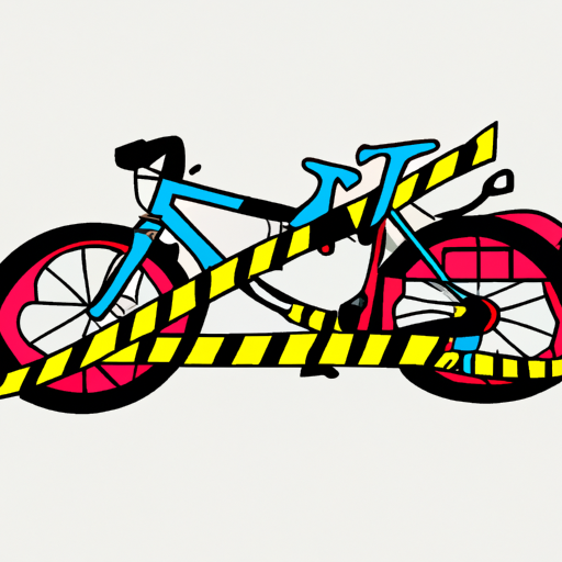 Tandem Bicycle and Police Tape