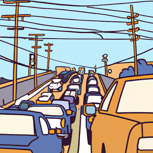 Traffic Jam in California City