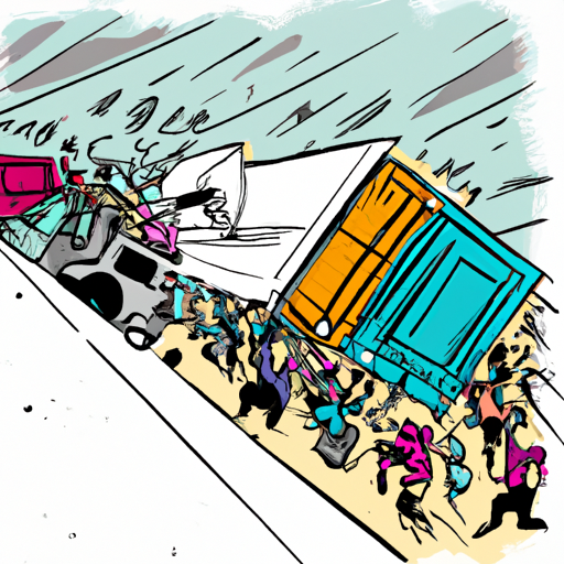 Truck Crashing Into Crowd