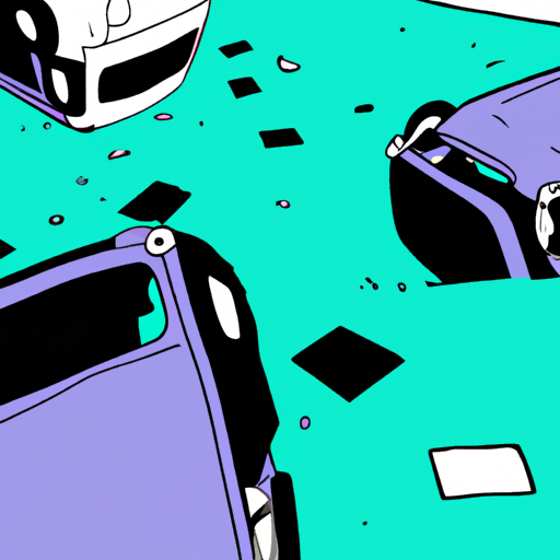 Accident Scene in Parking Lot