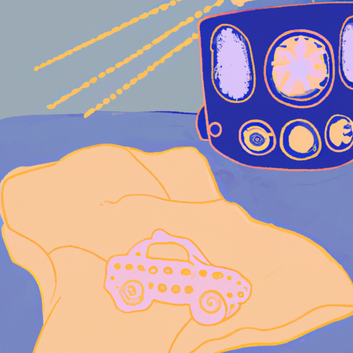 Baby blanket and police lights