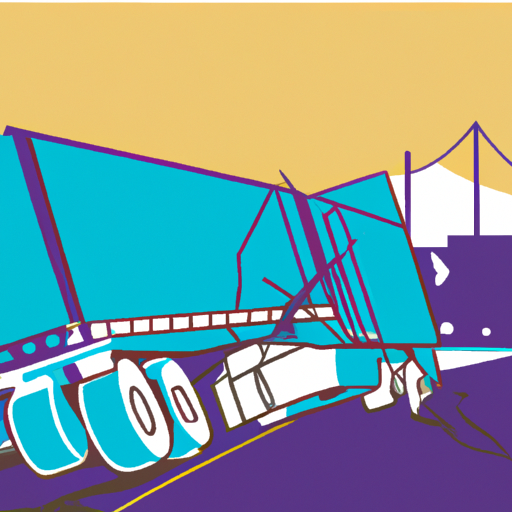 Big Rig Overturn, Highway 101, San Francisco