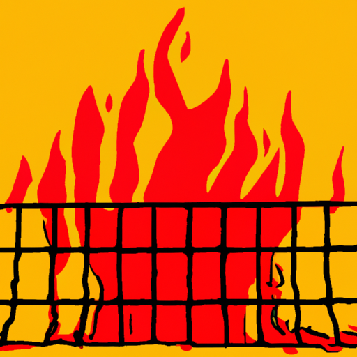 Blazing Fire at Prison