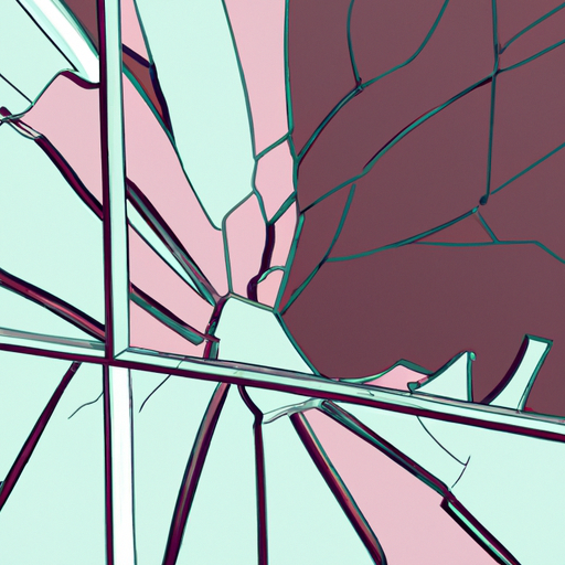 Broken window at a Lounge