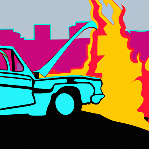 Car Fire, San Francisco Marina District