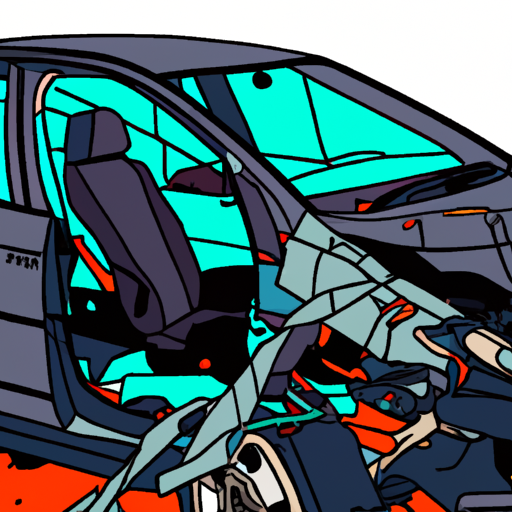 Crashed Hyundai Elantra