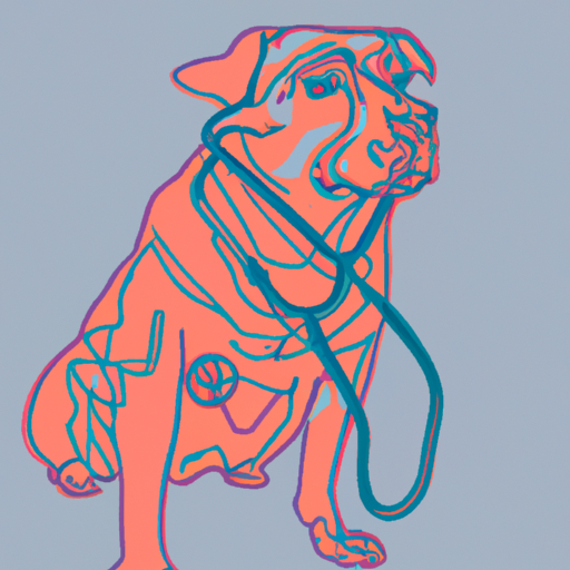 Dog with Stethoscope on Chest