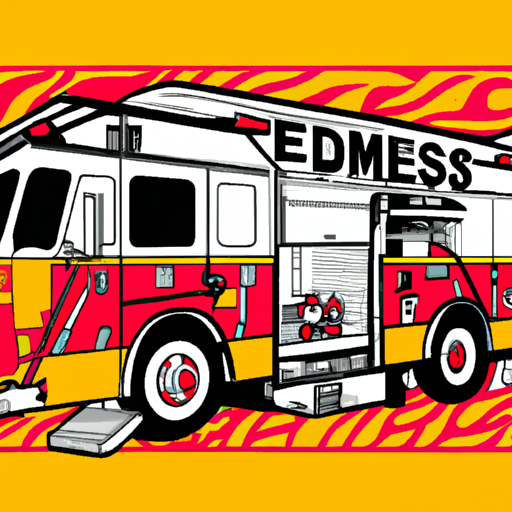 Fire in Escondido Fire Department Ambulance