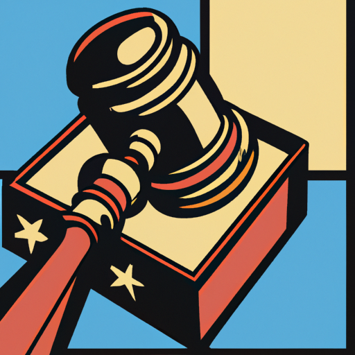 Gavel, American flag, ballot box