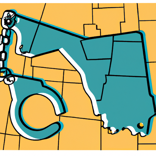 Handcuffs, Oregon state map