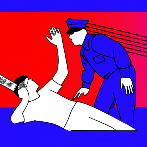 Man Surrendering to Police