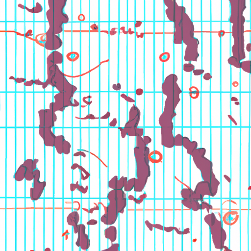 Map of earthquake aftershocks