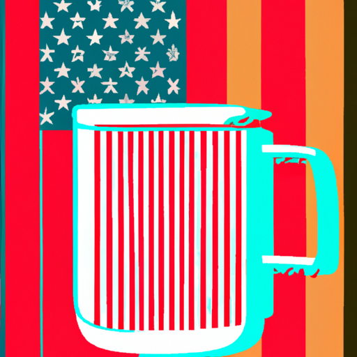 Mugshot background with USA flag