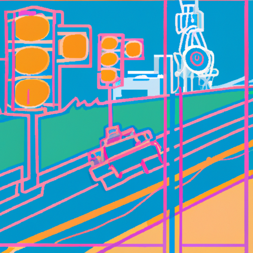 Oakland interstate and police lights