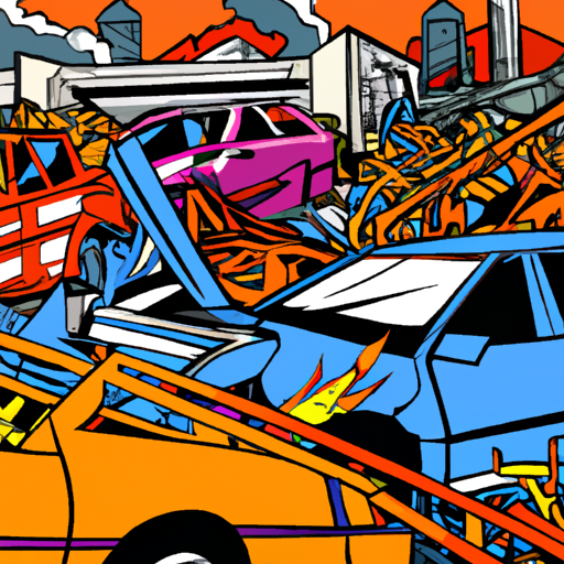 Pacoima auto yard on fire