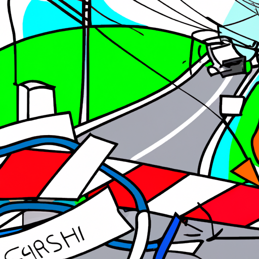 Piedmont, Car Crash, Road Closure